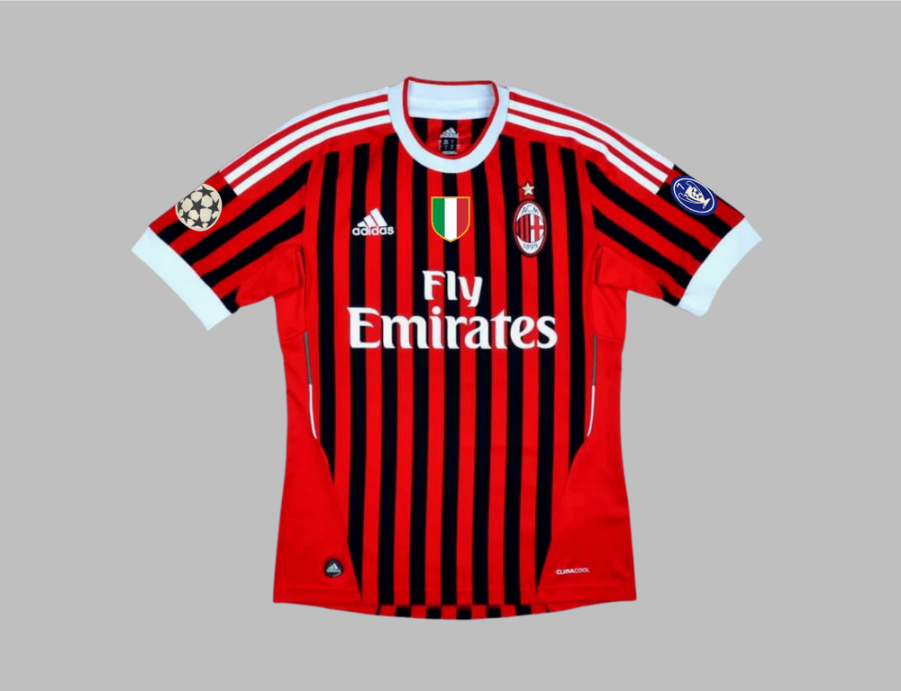 Men's T.SILVA AC Milan 2011/12 Home Shirt