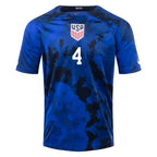 Tyler Adams #4 USMNT Away Jersey World Cup 2022