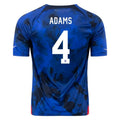 Tyler Adams #4 USMNT Away Jersey World Cup 2022