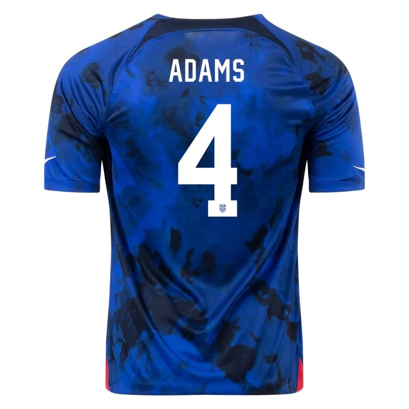 Tyler Adams #4 USMNT Away Jersey World Cup 2022